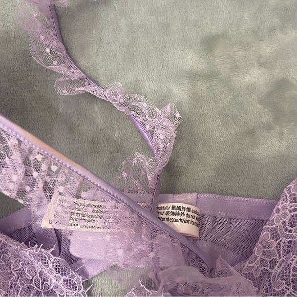 New! Victoria’s Secret Unicorn Mesh High Neck Wicked Apron Babydoll 4186 - Picture 6 of 9